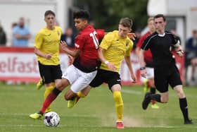 Charlie Allen made his Linfield debut at just 15. Picture: SNS