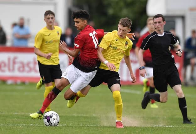 Charlie Allen made his Linfield debut at just 15. Picture: SNS