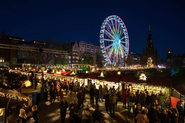 Organisers say Edinburgh's revived Christmas festival attracted 2.4 million visitors. Picture: Robin Mair