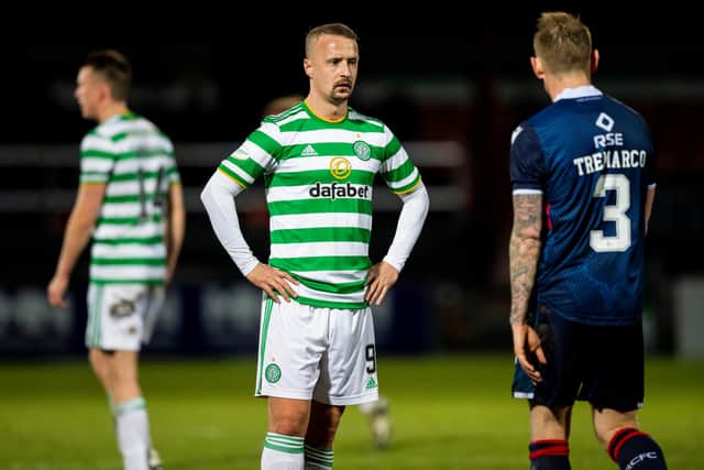 Celtic striker Leigh Griffiths looks on during the 1-0 defeat by Ross County.