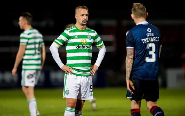 Celtic striker Leigh Griffiths looks on during the 1-0 defeat by Ross County.