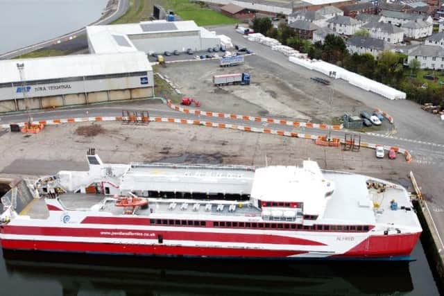 Alfred is currently chartered by CalMac until December. (Photo by John Devlin/The Scotsman)