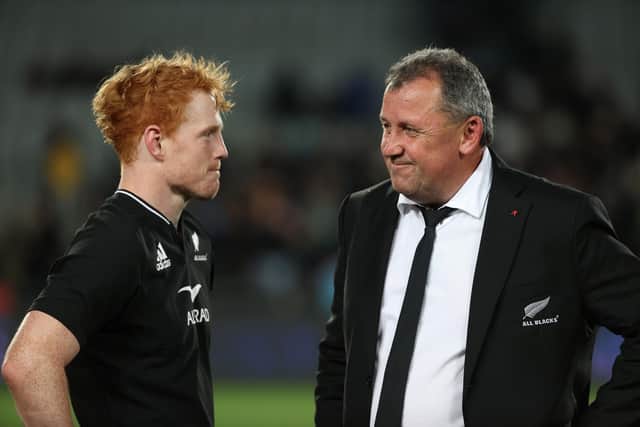 All Blacks head coach Ian Foster describes Finlay Christie as a "quality man". (Photo by Fiona Goodall/Getty Images)