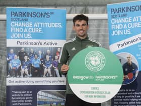 Celtic's Matt O'Riley during a photocall to promote the launch of Celtic's walking football programme in collaboration with Parkinson's UK and Glasgow Life at Toryglen Regional Football Centre.  (Photo by Craig Foy / SNS Group)
