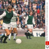 Alex Cropley turns on the style in 1973 to help Hibs beat Celtic and retain the Drybrough Cup. Picture: Colorsport/Shutterstock