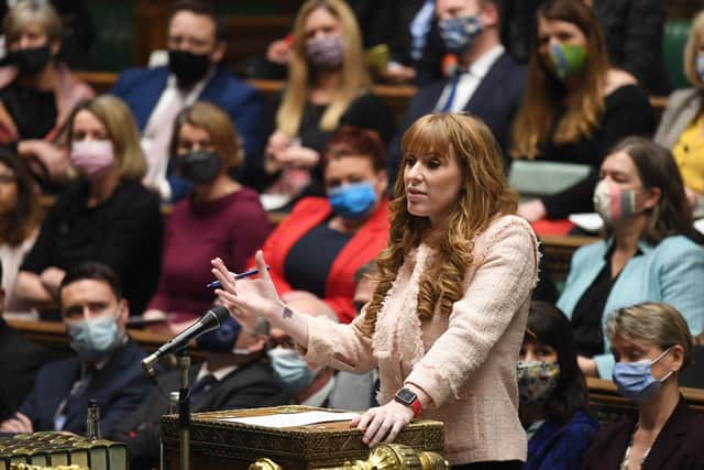 Labour deputy leader Angela Rayner in the House of Commons, Westminster. Photo by UK Parliament/Jessica Taylor/PA