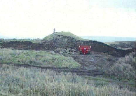Duncan MacInnes used earth from Upper Tote Cairn, in the north of Skye, to help with a building project elsewhere on his land. Picture: Crown Office