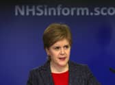 First Minister Nicola Sturgeon during a press conference on winter pressures in the NHS, at St Andrews House in Edinburgh.