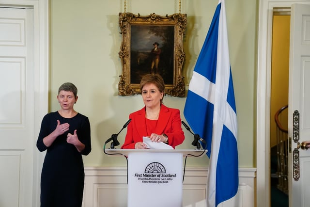 Speaking in Edinburgh, Ms Sturgeon was asked how she has gone from having plenty in the tank three weeks ago to an empty tank today, and it was put to her that she did not mention the police investigation into the party’s finances during her resignation speech.