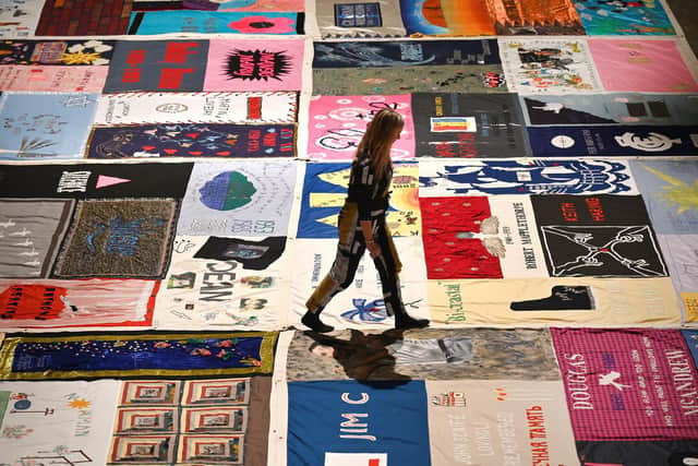 The UK Aids Memorial Quilt can be seen at the Tramway in Glasgow until 4 October 2026, entry free (Picture: John Devlin)