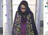A grainy CCTV image of 15-year-old Shamima Begum going through security at Gatwick airport on her journey to Syria (Picture: Metropolitan Police/PA Wire)
