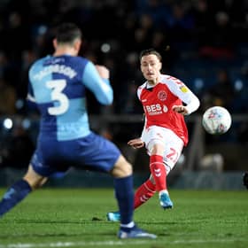 Barrie McKay, pictured in action for Fleetwood, has signed for Hearts.
