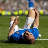 Rangers will hope Kemar Roofe is fit to face RB Leipzig. (Photo by Ross MacDonald / SNS Group)