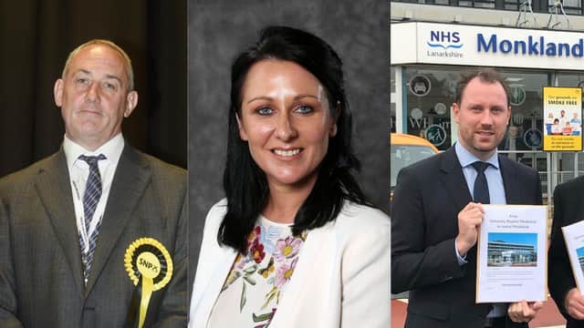 Left to Right: Paul McLennan for East Lothian, Siobhian Brown for Ayr and Neil Gray for Airdrie & Shotts.