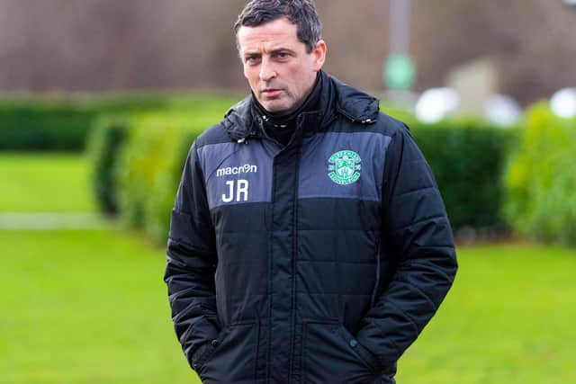 Hibs manager Jack Ross does not expect fans back inside Easter Road any time soon. Photo by Mark Scates / SNS Group