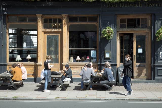 Stock image. Drinkers in England were able to visit inside of pubs from Saturday.  (Photo by Anselm Ebulue/Getty Images)
