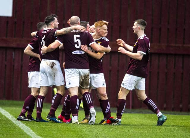Tranent were top of the league when last season was abandoned and are aiming to win the Premier Division this season. Picture: Lisa Ferguson