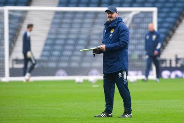 Steve Clarke during Scotland National Team training at Hampden in November. (Photo by Craig Foy / SNS Group)