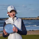 Grace Crawford, pictured after winning the North Berwick Ladies Club Championship earlier this year, delivered one of Scotland's singles successes at Woodhall Spa.