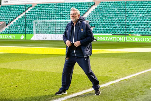 St Johnstone manager Craig Levein was all smiles at Easter Road