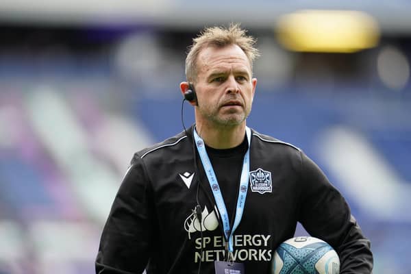 Glasgow head coach Danny Wilson branded the 76-14 defeat to Leinster 'unacceptable'.  (Photo by Simon Wootton / SNS Group)