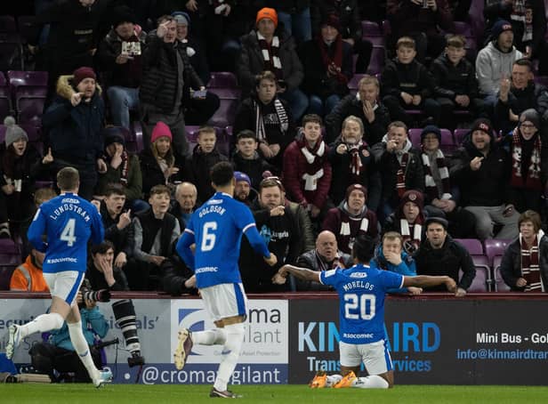 Alfredo Morelos opened the scoring for Rangers just nine minutes in and they never looked back.