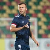 Hibs defender Ryan Porteous in action for Scotland Under-21s