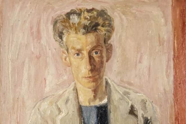 Detail from Self-Portrait 1940, by William Gillies