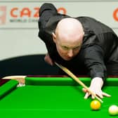 Anthony McGill during his match with Judd Trump (not pictured) on day four of the Cazoo World Snooker Championship at the Crucible Theatre, Sheffield.
