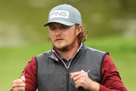 Eddie Pepperell during the second round of the Betfred British Masters hosted by Danny Willett at The Belfry in Sutton Coldfield. Picture: Andrew Redington/Getty Images.