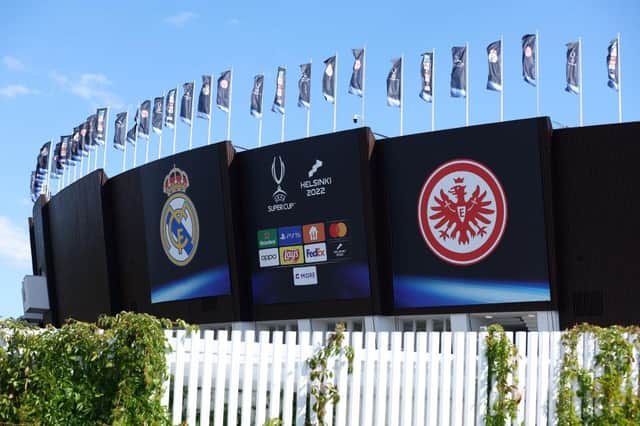 The UEFA Super Cup Final 2022 between Real Madrid CF and Eintracht Frankfurt will take place tonight Helsinki, Finland. (Photo by Alex Grimm/Getty Images )