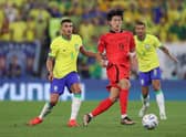 Celtic target Cho Gue-sung in action for South Korea during their World Cup last 16 defeat to Brazil. (Photo by Michael Steele/Getty Images)