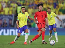Celtic target Cho Gue-sung in action for South Korea during their World Cup last 16 defeat to Brazil. (Photo by Michael Steele/Getty Images)
