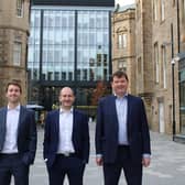 Morton Fraser's three new partners: Jack Kerr, Chris McLeish and Andrew Walker.