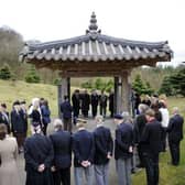 A previous service at the Scottish Korean War Memorial