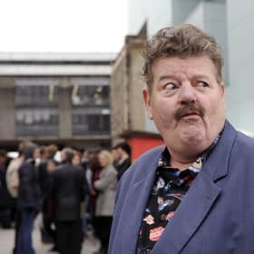 Robbie Coltrane opens Glasgow School of Art's new Reid Building in 2014 (Pic: John Devlin)