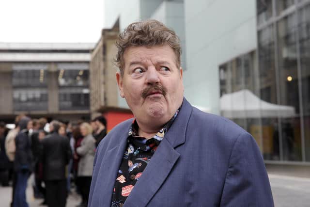 Robbie Coltrane opens Glasgow School of Art's new Reid Building in 2014 (Pic: John Devlin)