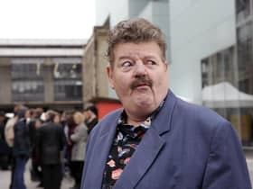 Robbie Coltrane opens Glasgow School of Art's new Reid Building in 2014 (Pic: John Devlin)