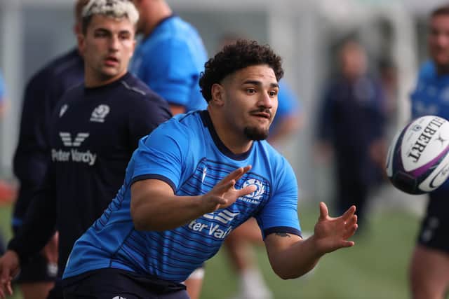 Sione Tuipulotu will make his Scotland bow against Tonga at outside centre. (Photo by Craig Williamson / SNS Group)