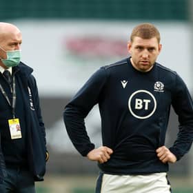 Gregor Townsend and Finn Russell repaired their relationship during lockdown but the fly-half has been dropped from Scotland's autumn squad. (Photo by David Rogers/Getty Images)