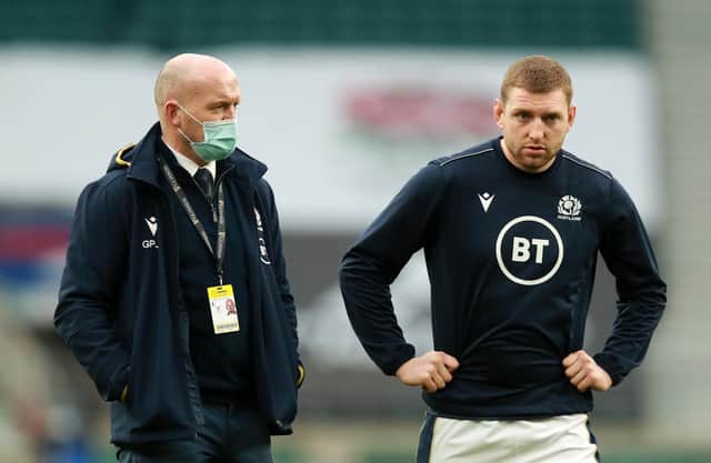 Gregor Townsend and Finn Russell repaired their relationship during lockdown but the fly-half has been dropped from Scotland's autumn squad. (Photo by David Rogers/Getty Images)