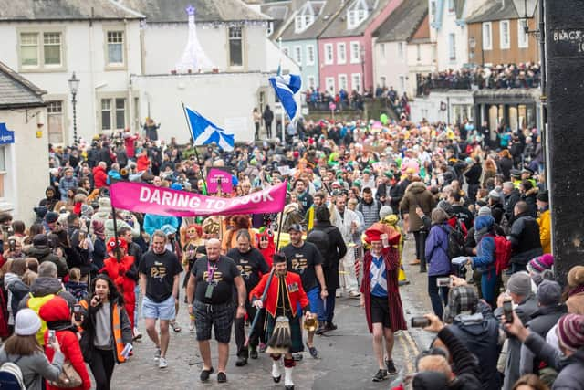 The Loony Dook had attracted more than 1100 participants to South Queensferry. Picture: Ian Georgeson