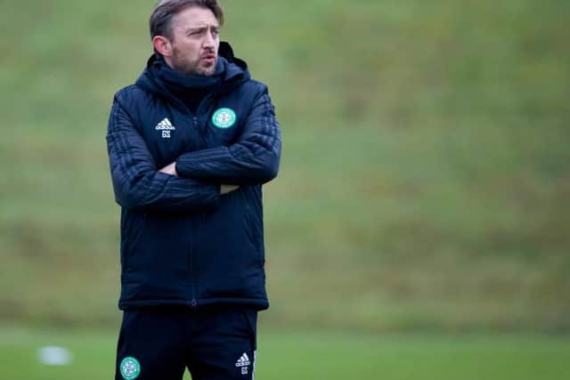 First team coach Gavin Strachan during a Celtic training session at Lennoxtown on January 15, 2021, in Glasgow, Scotland. (Photo by Craig Williamson / SNS Group)