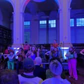 Tinderbox Collective performing at Edinburgh Central Library, August 2023. Pic: J Christie