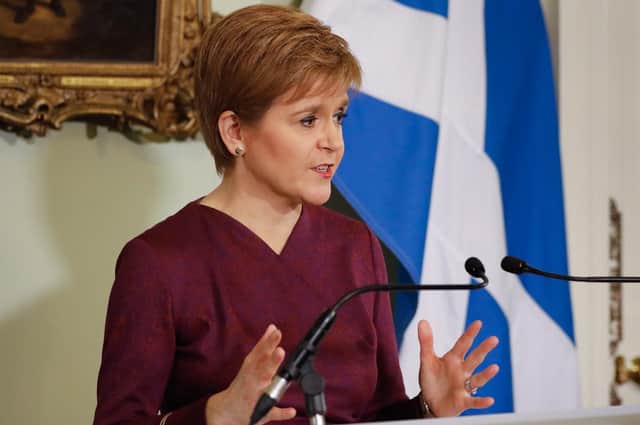 Nicola Sturgeon took part in a "virtual" First Minister's Questions