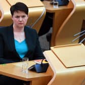 Leader of the Scottish Conservative Party Ruth Davidson during First Minister's Questions at the Scottish Parliament in Holyrood. Picture: Andy Buchanan/PA Wire