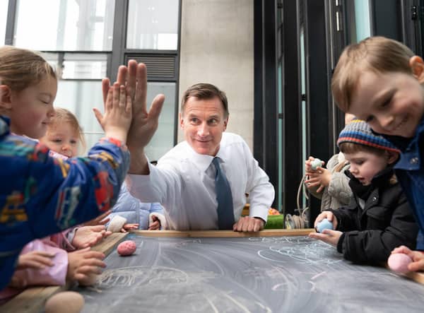 Chancellor Jeremy Hunt's boost to childcare funding should be replicated by the Scottish Government (Picture: Stefan Rousseau/PA)