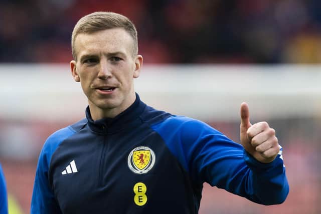 Lewis Ferguson before Scotland's Euro 2024 qualifier against Cyprus at Hampden in March. (Photo by Craig Foy / SNS Group)