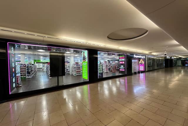 The enlarged and upgraded Superdrug outlet within Dundee's Overgate shopping centre.