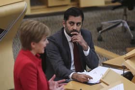 Is Humza Yousaf still such a prisoner of Nicola Sturgeon that he will continue her doomed legal battles? (Picture: Fraser Bremner/pool/Getty Images)